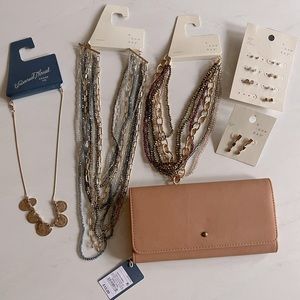 6 Piece Jewelry and Wallet Set